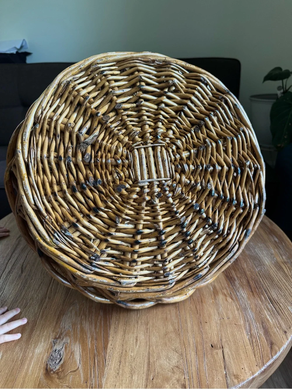 Woven wicker Decorative Basket - Natural Brown